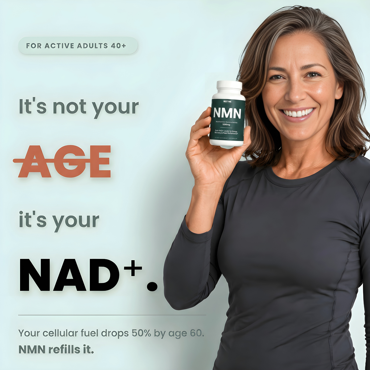 NueTime™ Pure β-NMN | 500mg Capsules