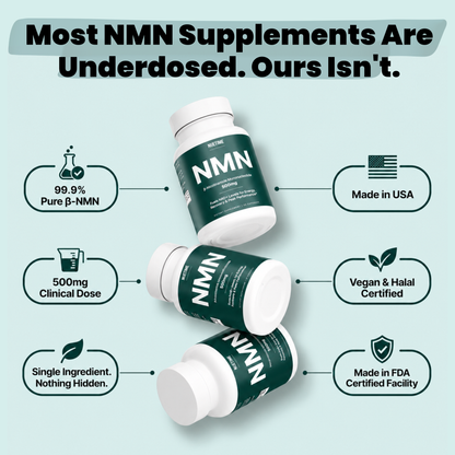 NueTime™ Pure β-NMN | 500mg Capsules